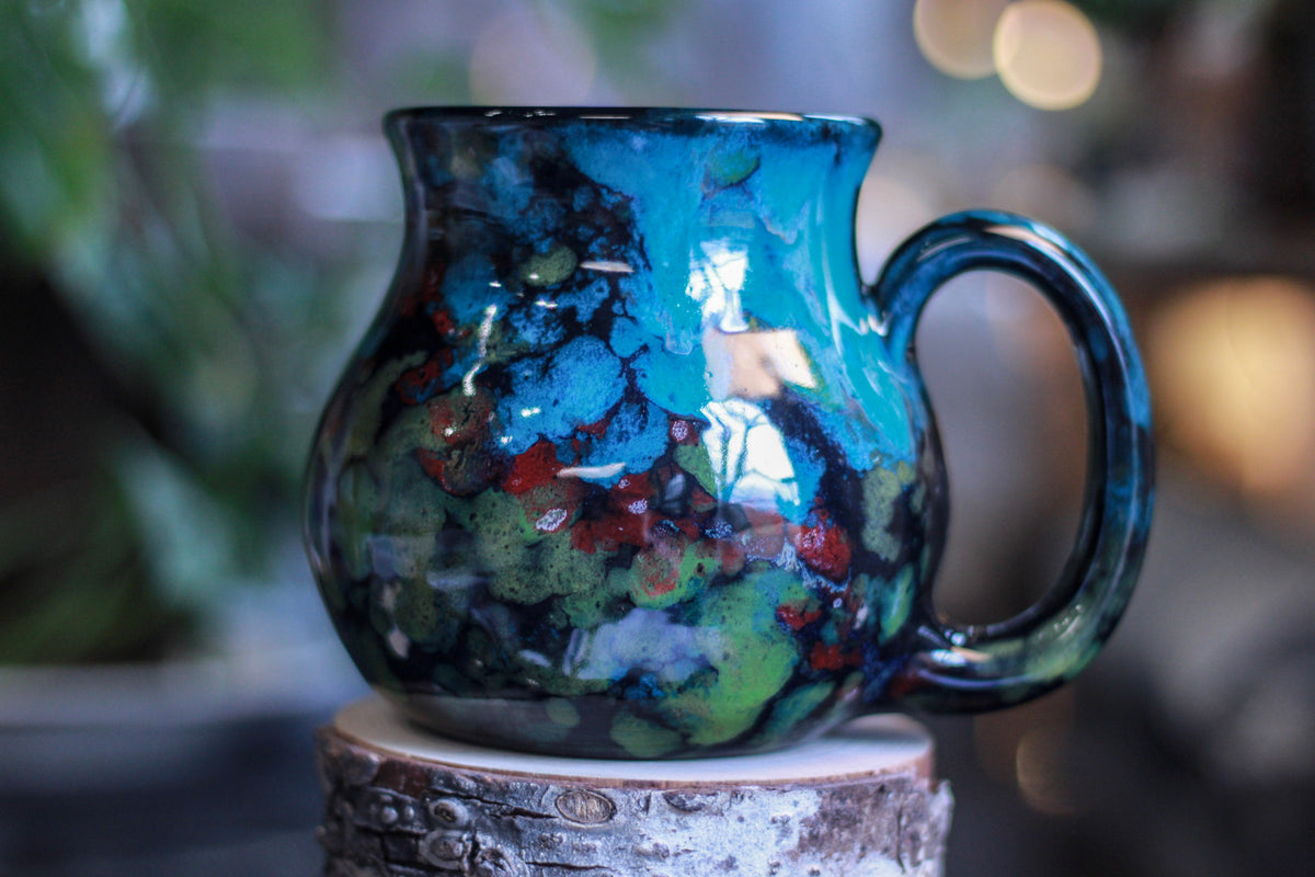 29-B Chrysocolla Barely Flared Mug, 23 oz.
