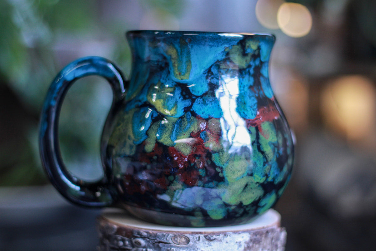 29-B Chrysocolla Barely Flared Mug, 23 oz.