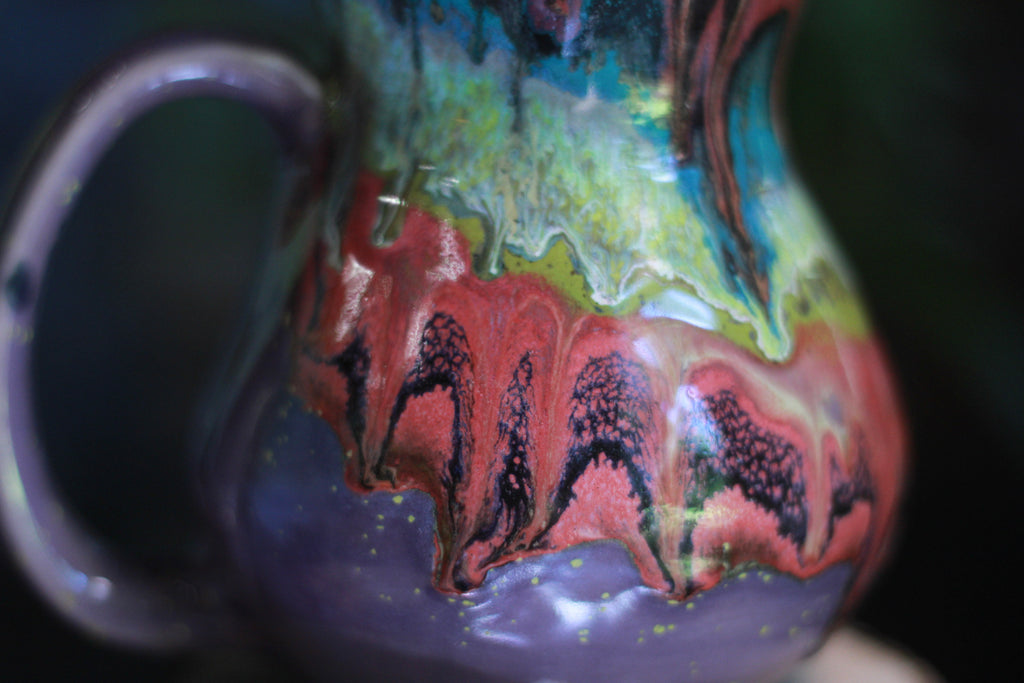 03-A Purple Rainbow Grotto Flared Mug - TOP SHELF, 20 oz.