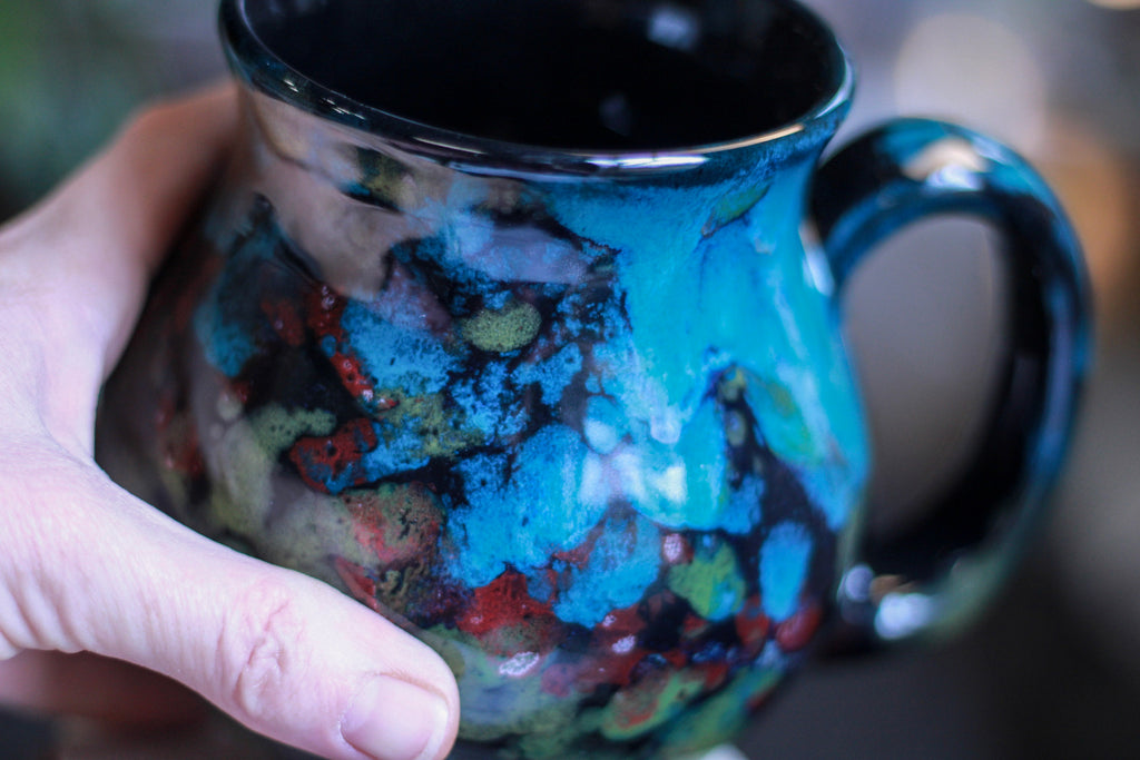 29-B Chrysocolla Barely Flared Mug, 23 oz.