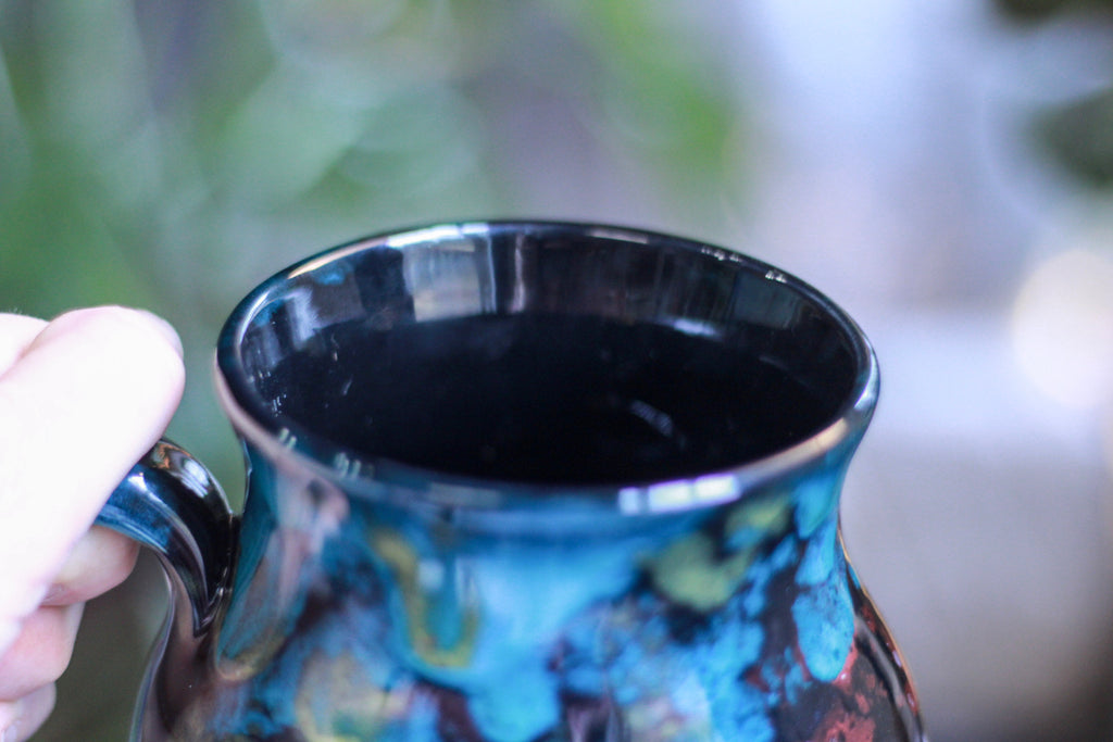 29-B Chrysocolla Barely Flared Mug, 23 oz.