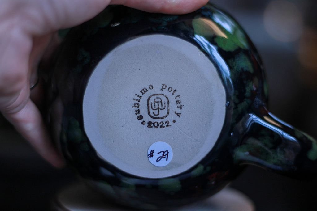 29-B Chrysocolla Barely Flared Mug, 23 oz.