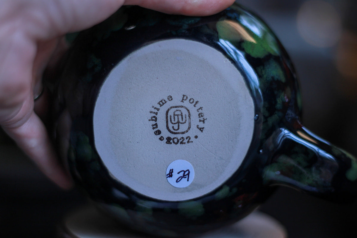 29-B Chrysocolla Barely Flared Mug, 23 oz.