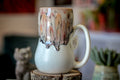 04-D Granny's Lace Notched Gourd Mug, 20 oz.