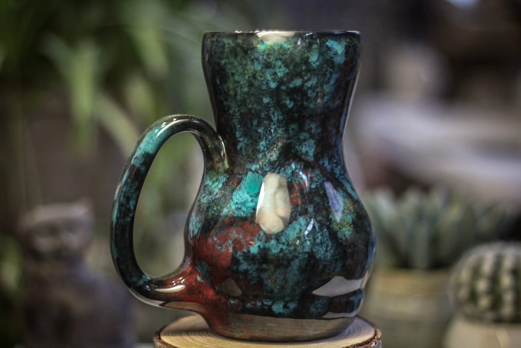 31-A Chrysocolla Gourd Acorn Mug - MINOR MISFIT, 22 oz. - 10% off