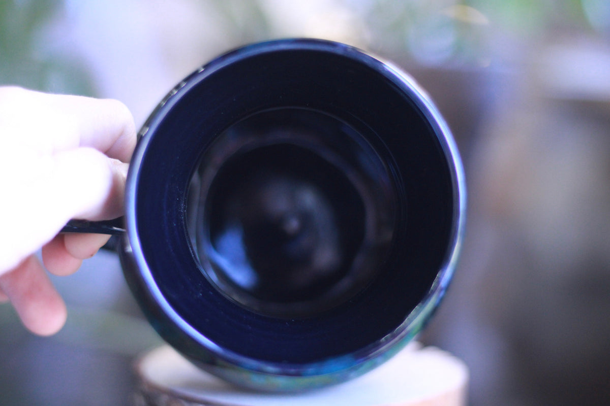 31-A Chrysocholla Flared Mug, 21 oz.