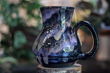 Load image into Gallery viewer, DRAWING WINNER 29-C Cosmic Amethyst Grotto Barely Flared Notched Acorn Mug - MINOR MISFIT, 30 oz. - 10% off