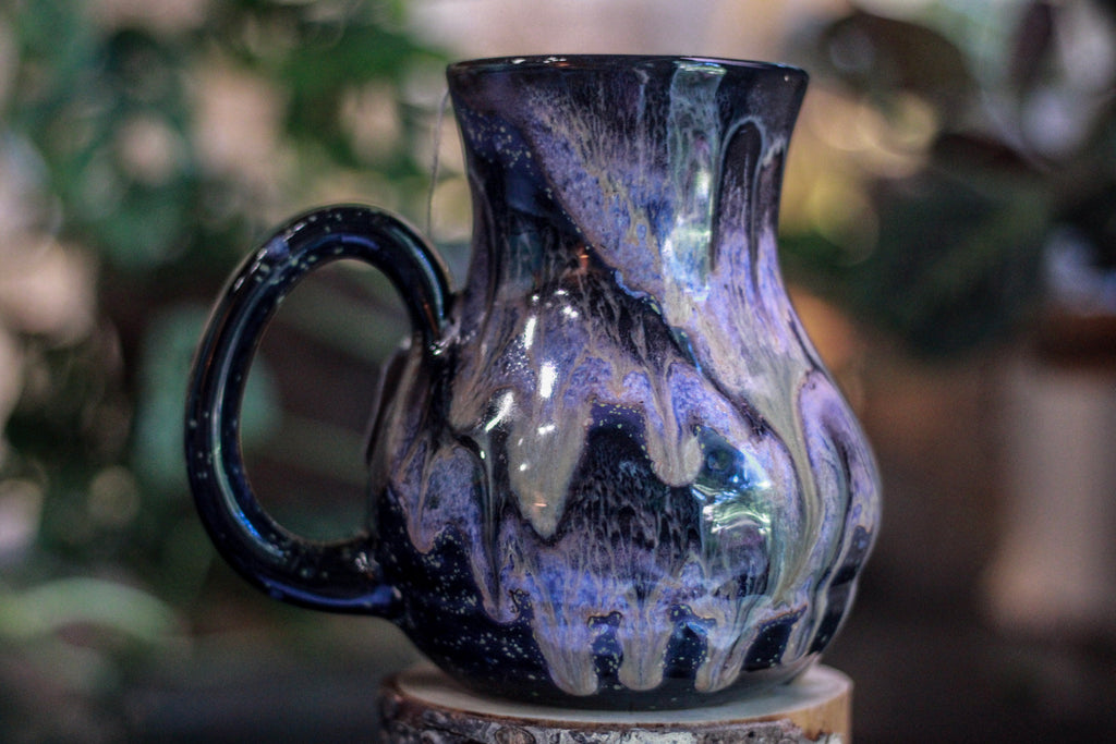 DRAWING WINNER 29-C Cosmic Amethyst Grotto Barely Flared Notched Acorn Mug - MINOR MISFIT, 30 oz. - 10% off