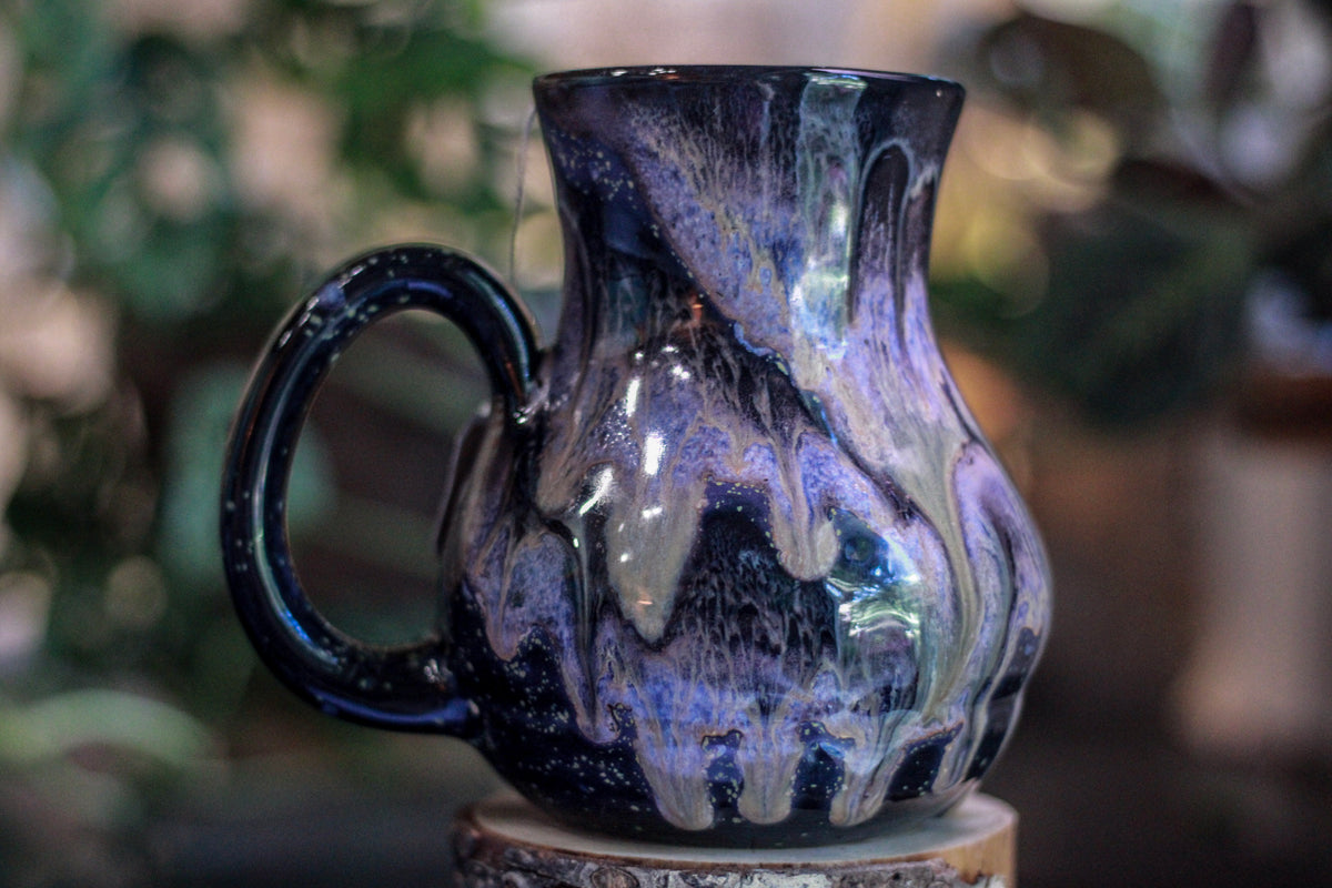 DRAWING WINNER 29-C Cosmic Amethyst Grotto Barely Flared Notched Acorn Mug - MINOR MISFIT, 30 oz. - 10% off