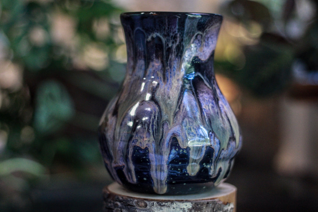 DRAWING WINNER 29-C Cosmic Amethyst Grotto Barely Flared Notched Acorn Mug - MINOR MISFIT, 30 oz. - 10% off