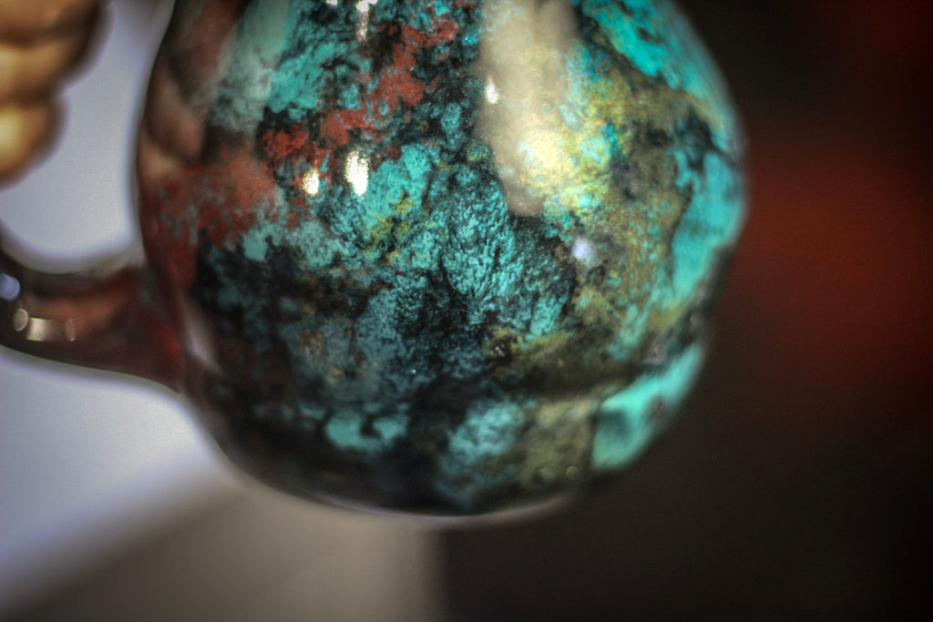 31-A Chrysocolla Gourd Acorn Mug - MINOR MISFIT, 22 oz. - 10% off