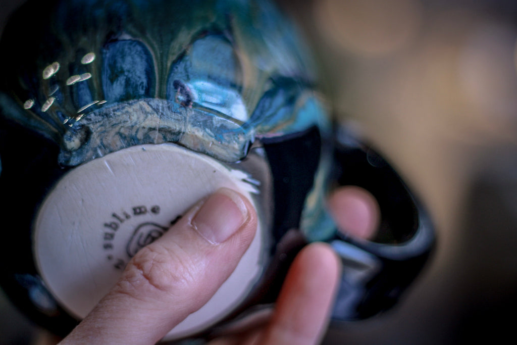 28-D Turquoise Grotto Notched Mug - MISFIT, 22 oz. - 30% off