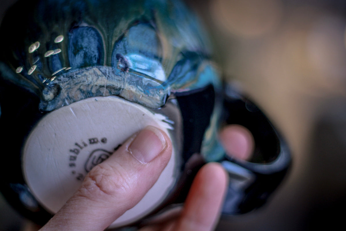 28-D Turquoise Grotto Notched Mug - MISFIT, 22 oz. - 30% off