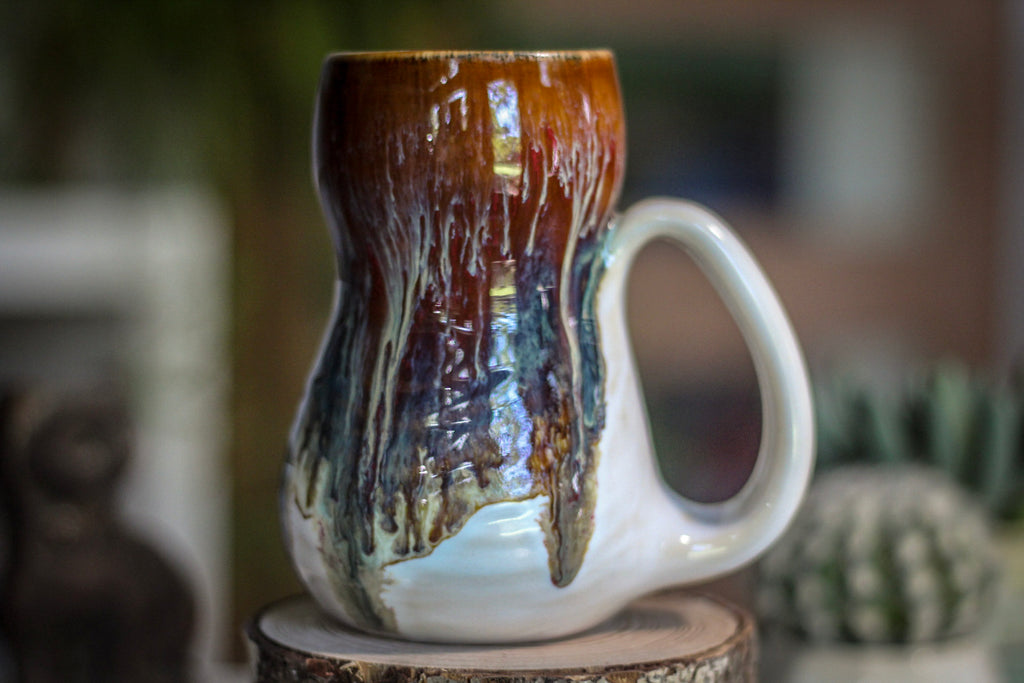 04-A Electric Falls Textured Gourd Mug -  MISFIT, 16 oz. - 15% off