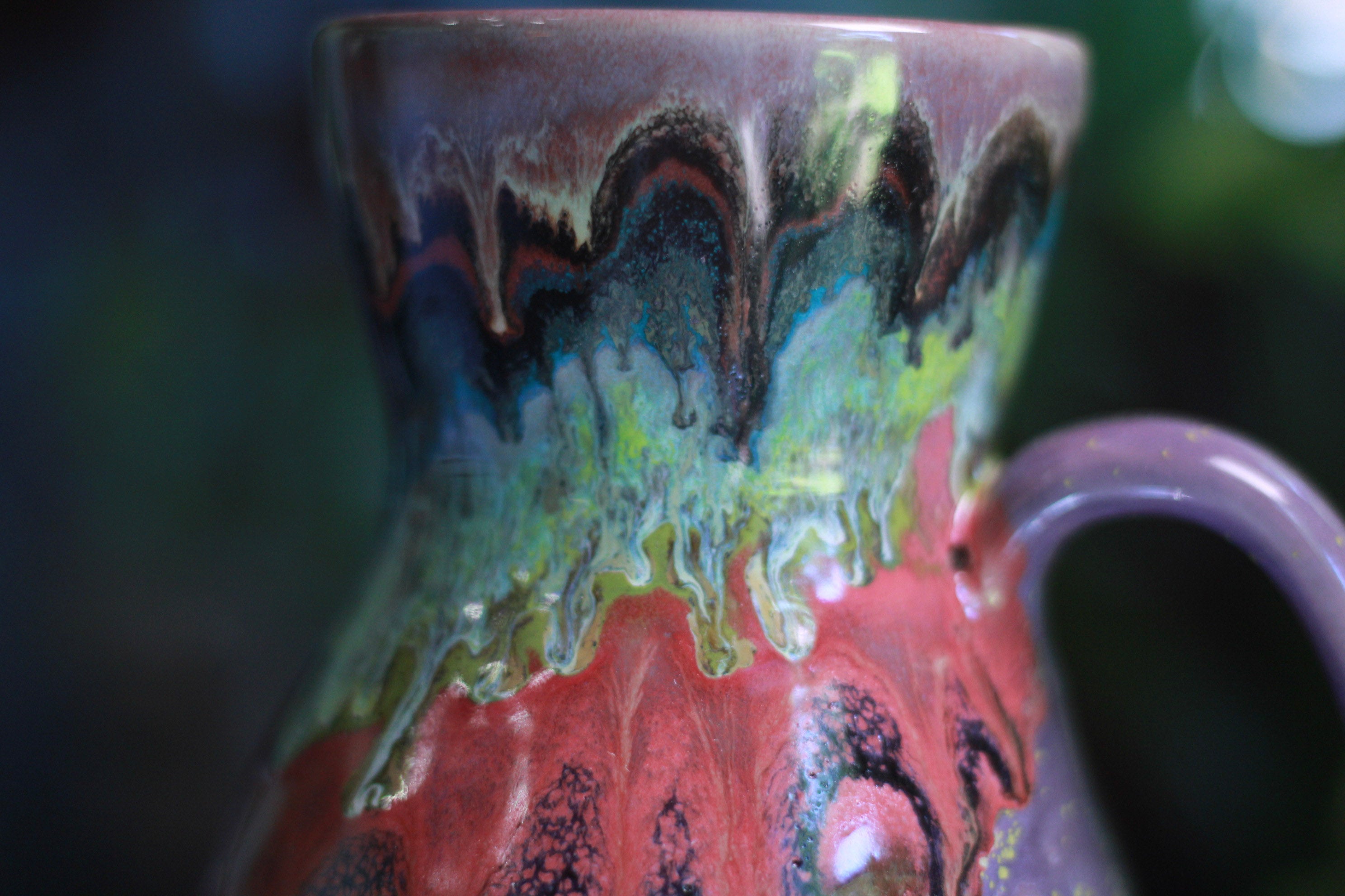 03-A Purple Rainbow Grotto Flared Mug - TOP SHELF, 20 oz.