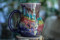 04-A Purple Rainbow Grotto Flared Acorn Mug - TOP SHELF, 21 oz.