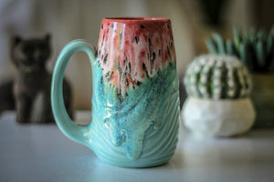 04-D Coral Meadow Textured Mug, 20 oz.