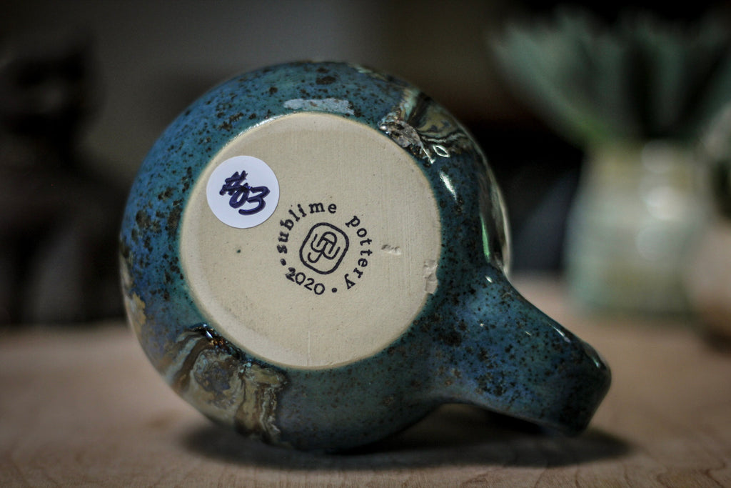 03-A Mountain Meadow PROTOTYPE Barely Flared Mug - MISFIT, 21 oz. - 20% off