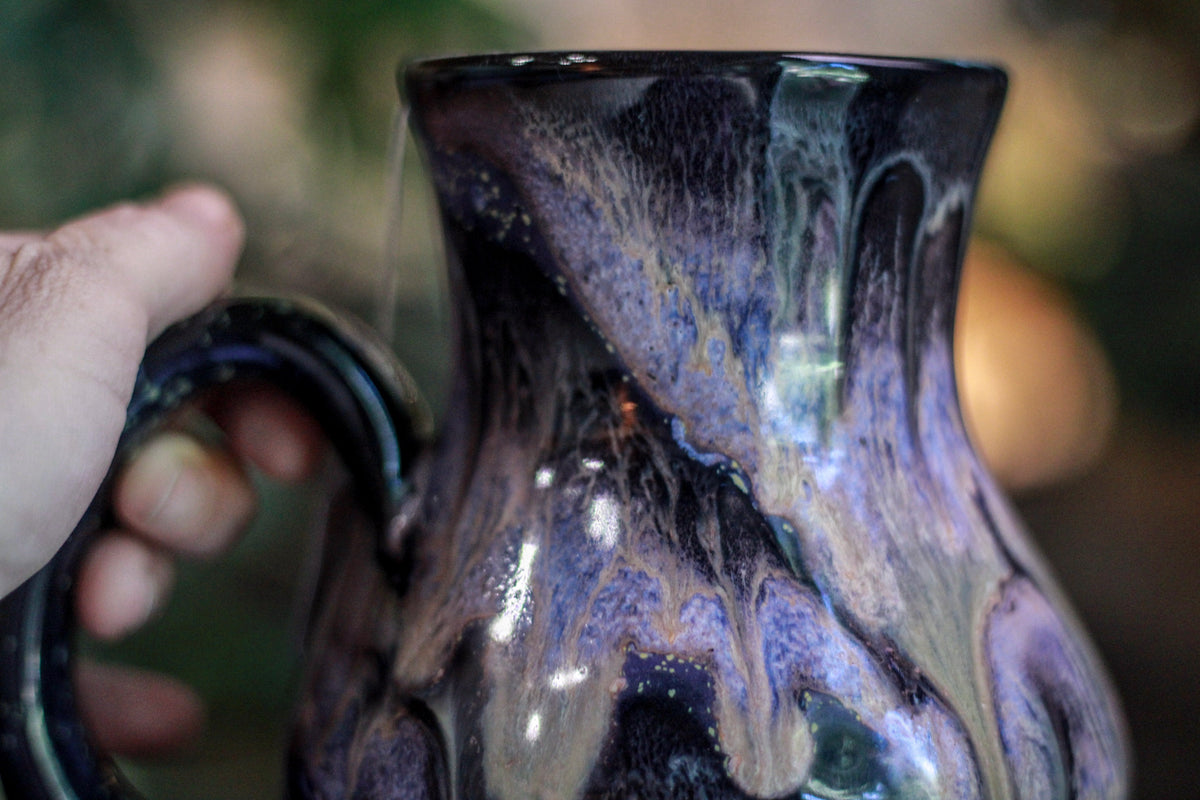 DRAWING WINNER 29-C Cosmic Amethyst Grotto Barely Flared Notched Acorn Mug - MINOR MISFIT, 30 oz. - 10% off