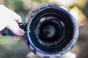 DRAWING WINNER 29-C Cosmic Amethyst Grotto Barely Flared Notched Acorn Mug - MINOR MISFIT, 30 oz. - 10% off