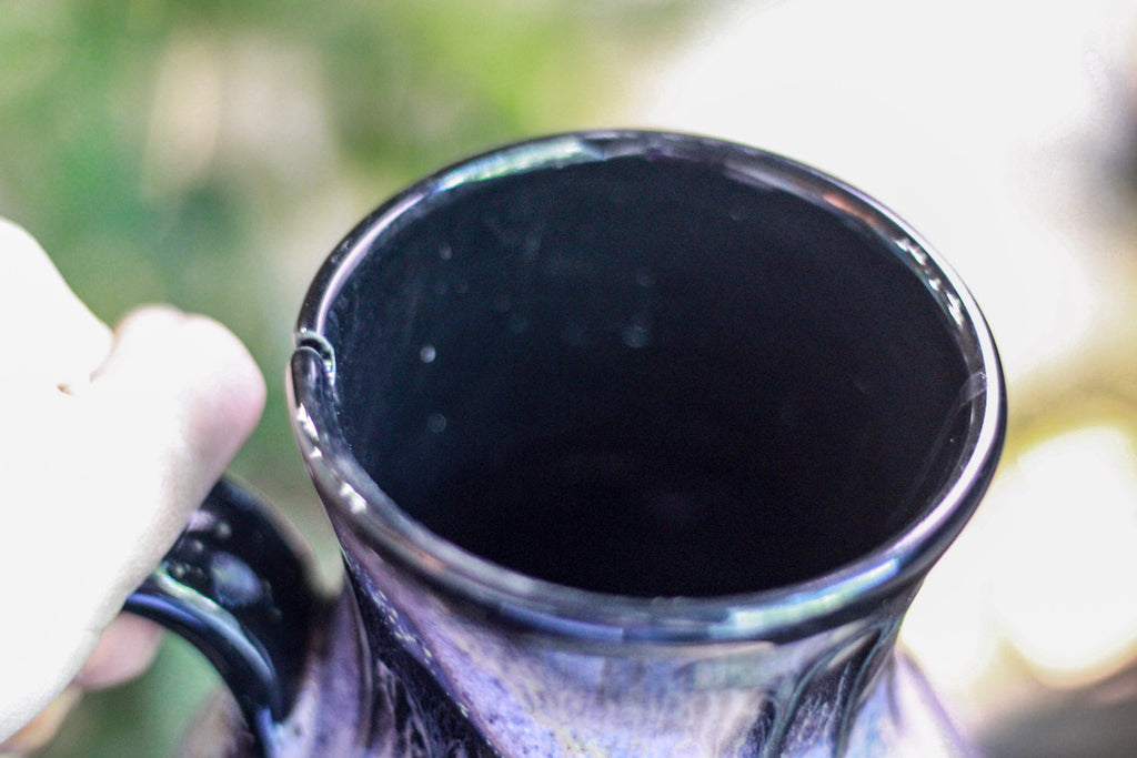 DRAWING WINNER 29-C Cosmic Amethyst Grotto Barely Flared Notched Acorn Mug - MINOR MISFIT, 30 oz. - 10% off