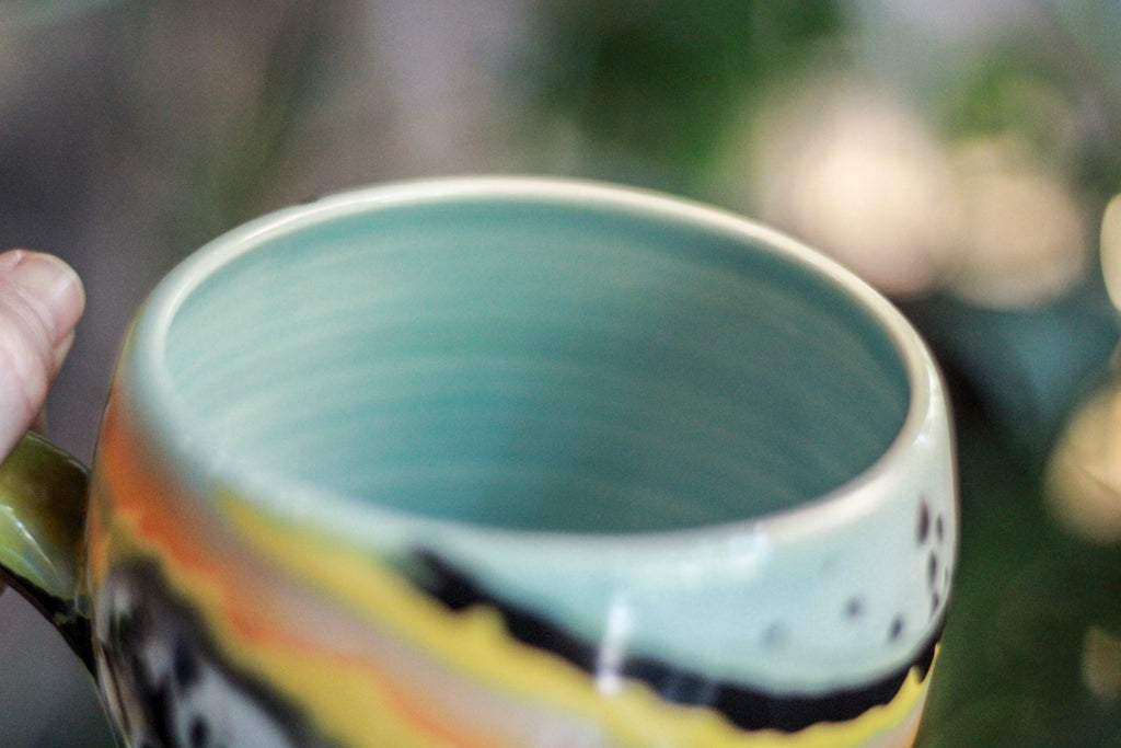03-F Bumblebee Jasper Variation Mug, 23 oz.