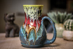 04-A Pink Moon Barely Flared Acorn Mug - TOP SHELF MISFIT, 25 oz.