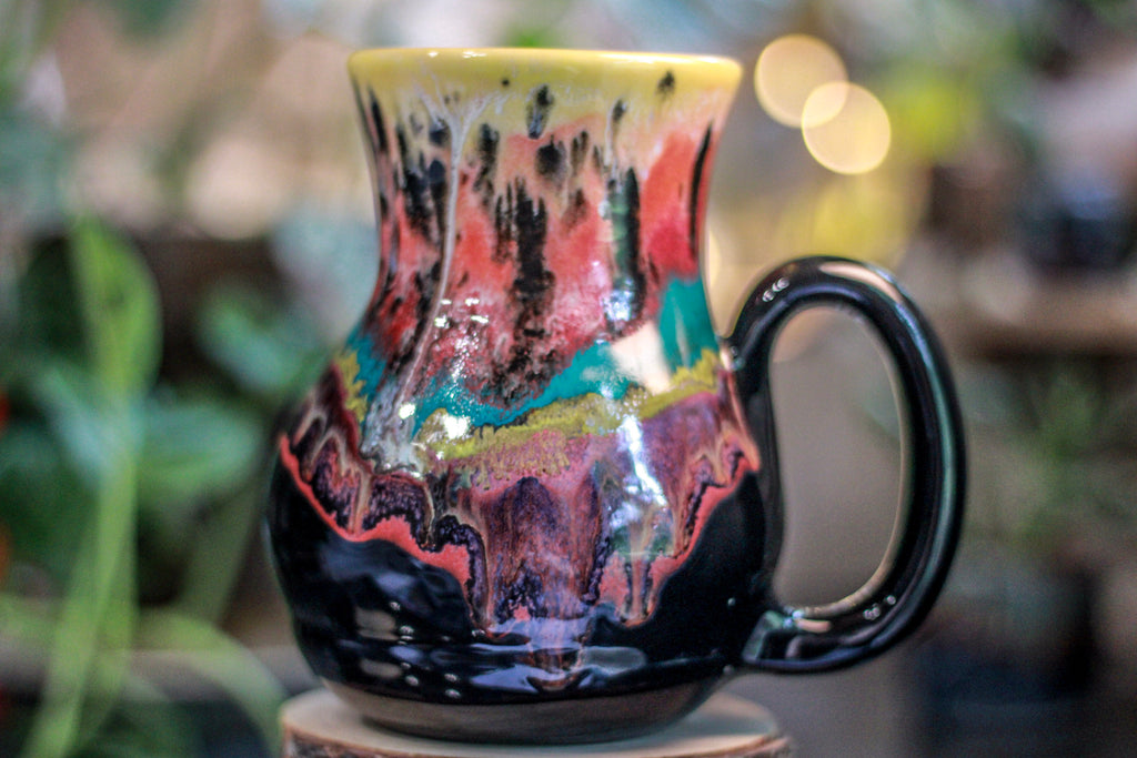 31-A Desert Rainbow Variation Barely Flared Acorn Mug, 26 oz. - 10% off