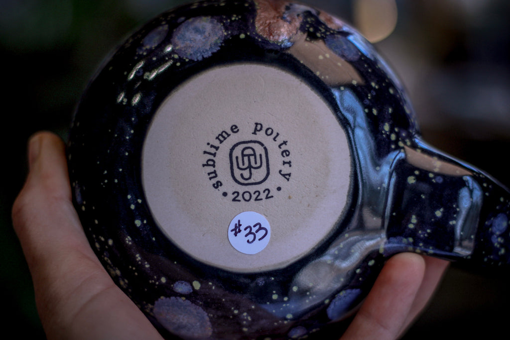 33-D Cosmic Midnight Bliss Flared Mug, 18 oz.