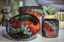 Load image into Gallery viewer, 33-A Rainbow Stellar Hermit Set, 10 oz. cup/ 14 oz. bowl