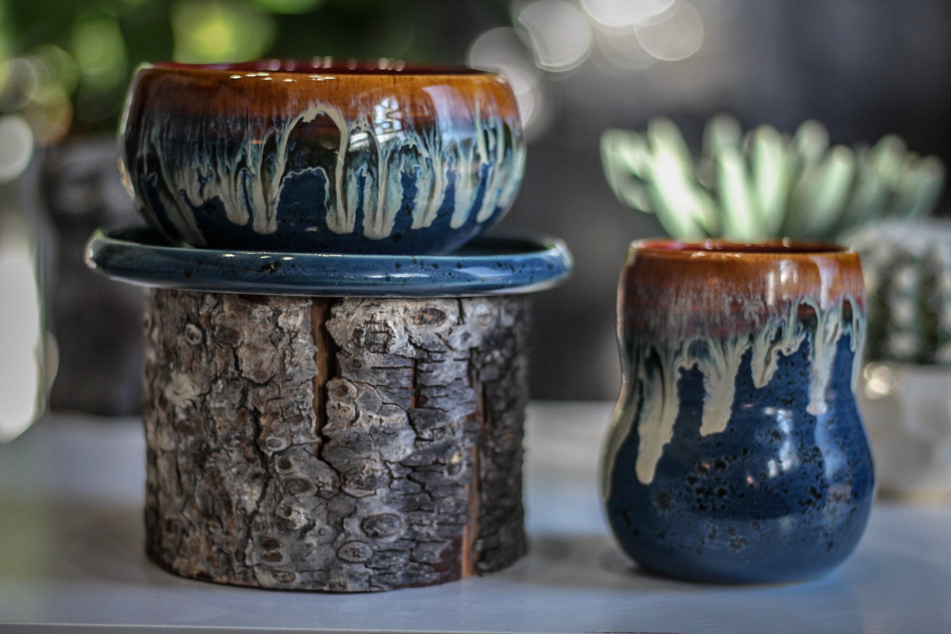 01-A New Wave Hermit Set - TOP SHELF, 10 oz. cup/ 13 oz. bowl