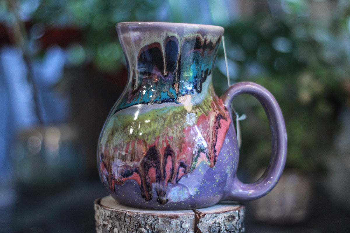 04-A Purple Rainbow Grotto Notched Flared Mug - ODDBALL, 22 oz. - 15% off