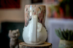 04-D Granny's Lace Notched Gourd Mug, 20 oz.