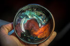 34-G Rainbow Stellar Treasure Bowl, 3 oz. - This listing is for one bowl.