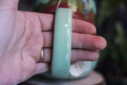 04-B Aqua Grotto Notched Gourd Mug, 18 oz.