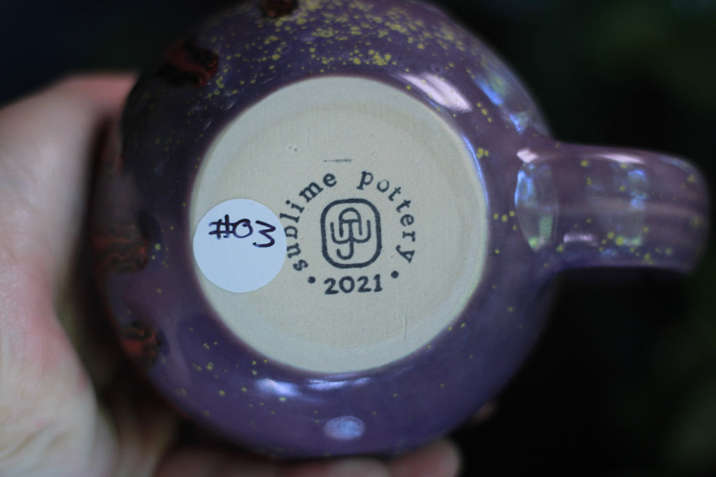 03-A Purple Rainbow Grotto Flared Mug - TOP SHELF, 20 oz.