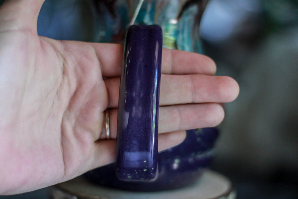 04-A Purple Rainbow Grotto Flared Acorn Mug - TOP SHELF, 21 oz.