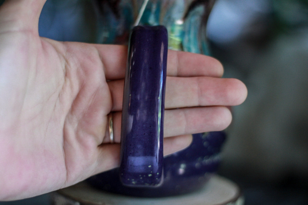 04-A Purple Rainbow Grotto Flared Acorn Mug - TOP SHELF, 21 oz.