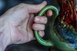 16-C Red and Green PROTOTYPE Flared Mug, 22 oz.