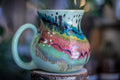 06-B Aqua Rainbow Grotto Flared Mug, 22 oz.