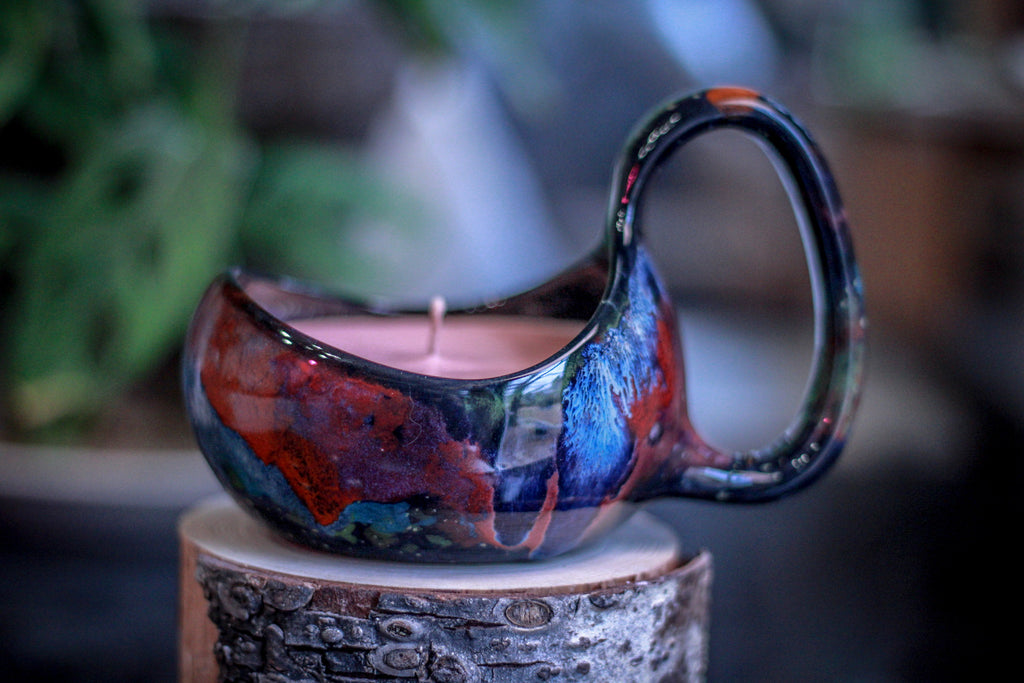 30-C Rainbow Stellar Candle Holder, 8 oz.