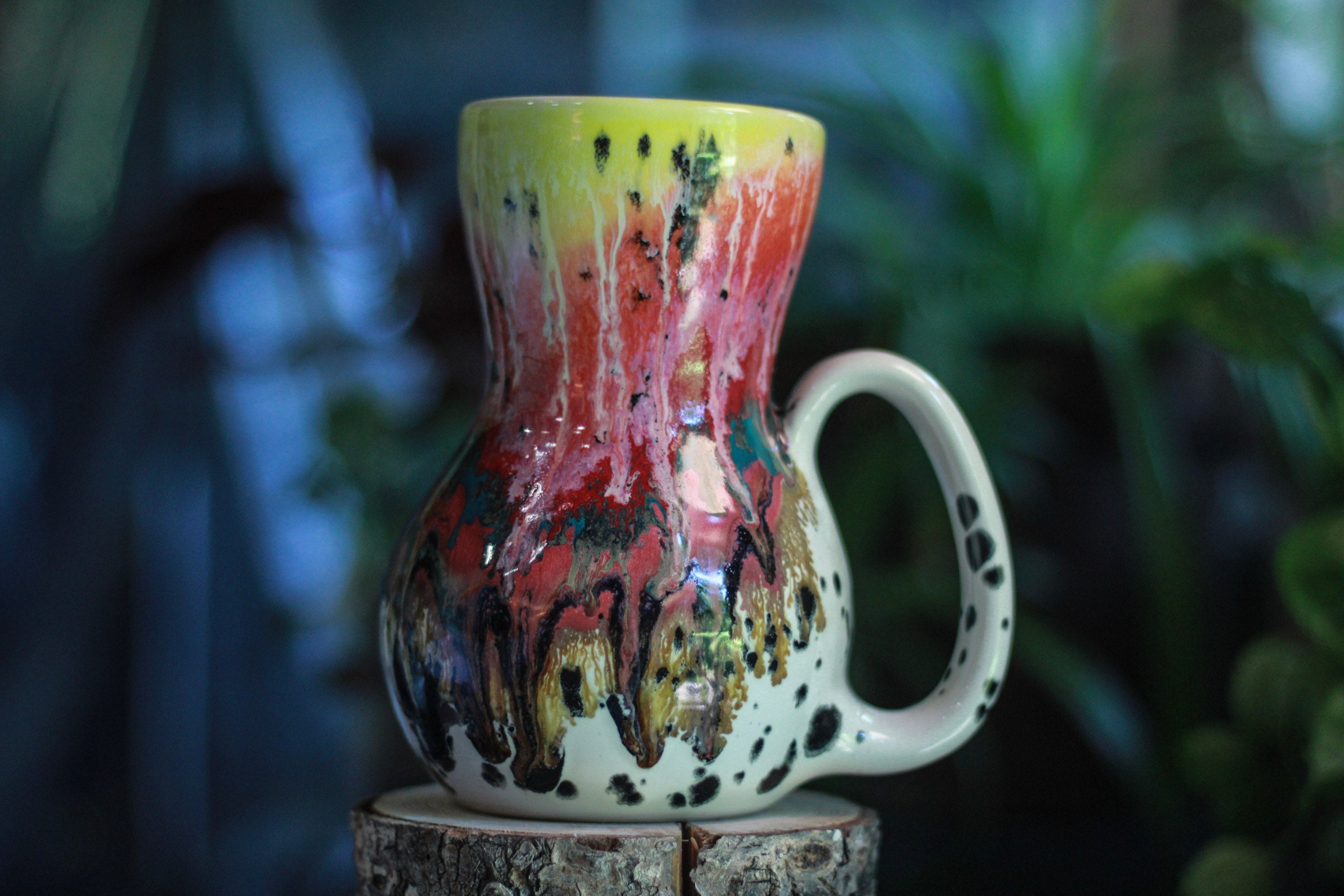 02-A Desert Rainbow Barely Flared Mug - TOP SHELF, 22 oz.