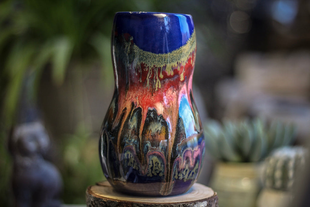 04-A Molten Strata Gourd Mug - TOP SHELF, 23 oz.