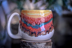 05-B Painted Desert Notched Squat Gourd Mug - MINOR MISFIT, 28 oz. - 10% off