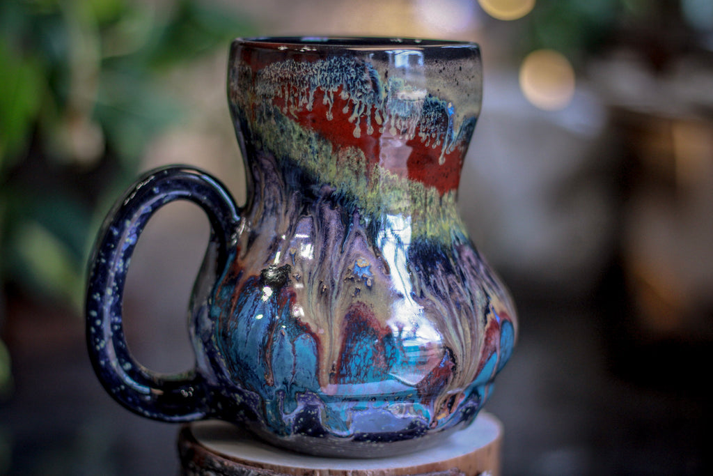 32-A Cosmic Grotto Acorn Gourd Mug, 22 oz.