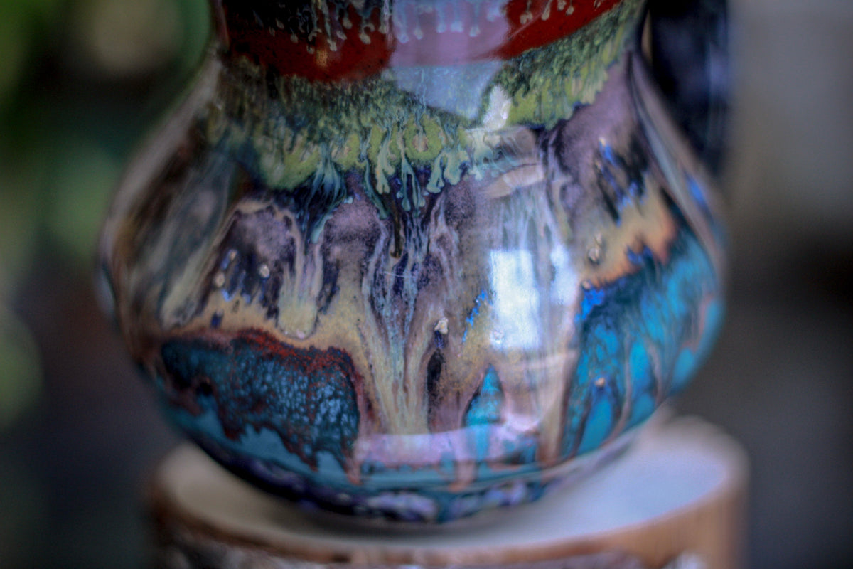 32-A Cosmic Grotto Acorn Gourd Mug, 22 oz.