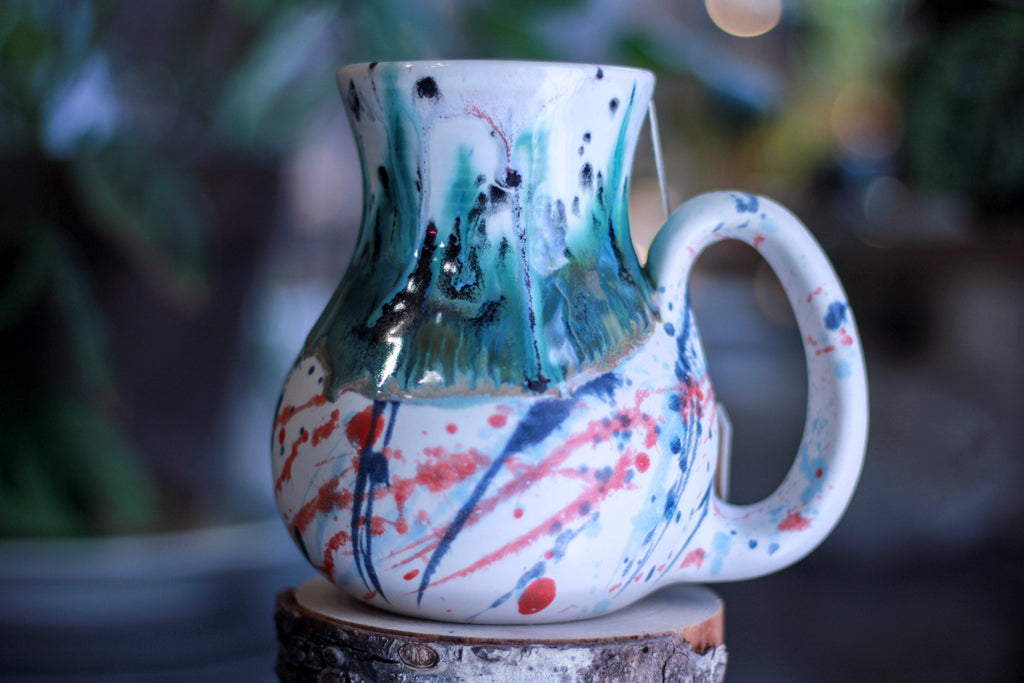 04-C Corona Flow Variation Barely Flared Notched Mug, 21 oz.