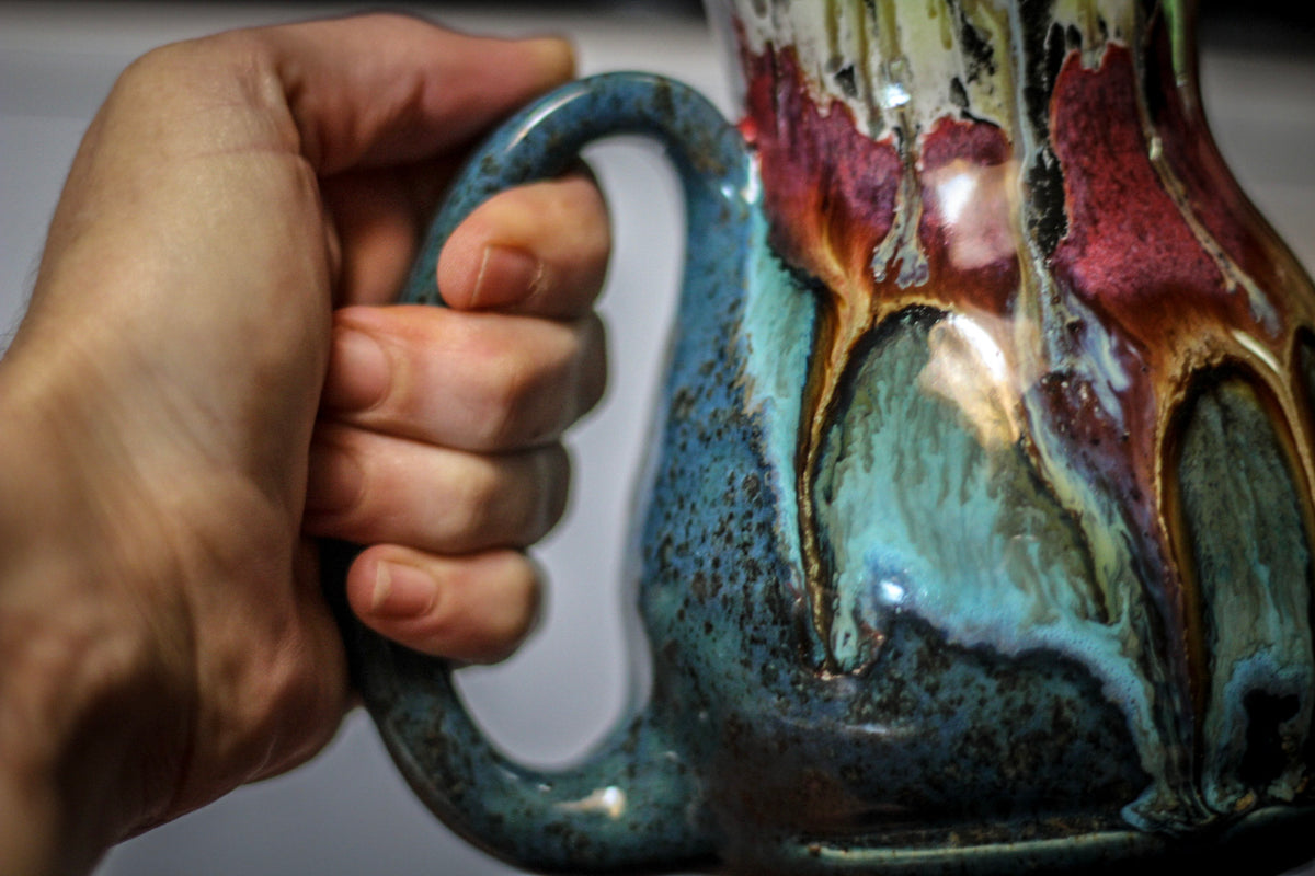 04-A Pink Moon Barely Flared Acorn Mug - TOP SHELF MISFIT, 25 oz.