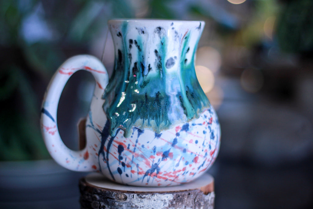 04-C Corona Flow Variation Barely Flared Notched Mug, 21 oz.