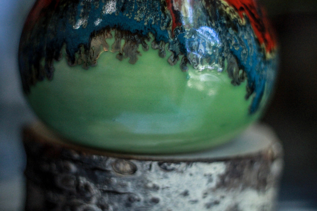 16-C Red and Green PROTOTYPE Flared Mug, 22 oz.